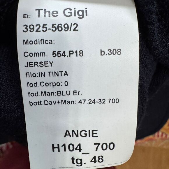 The Gigi | Angie unstructured navy blue jacket/blazer EU size 48 US 38 - Picture 11 of 11